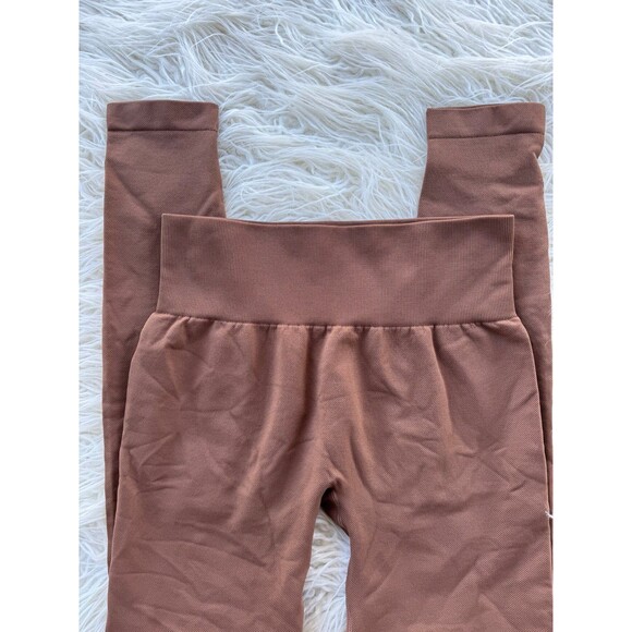 OQQ Leggings Brown Size Small - Picture 4 of 7